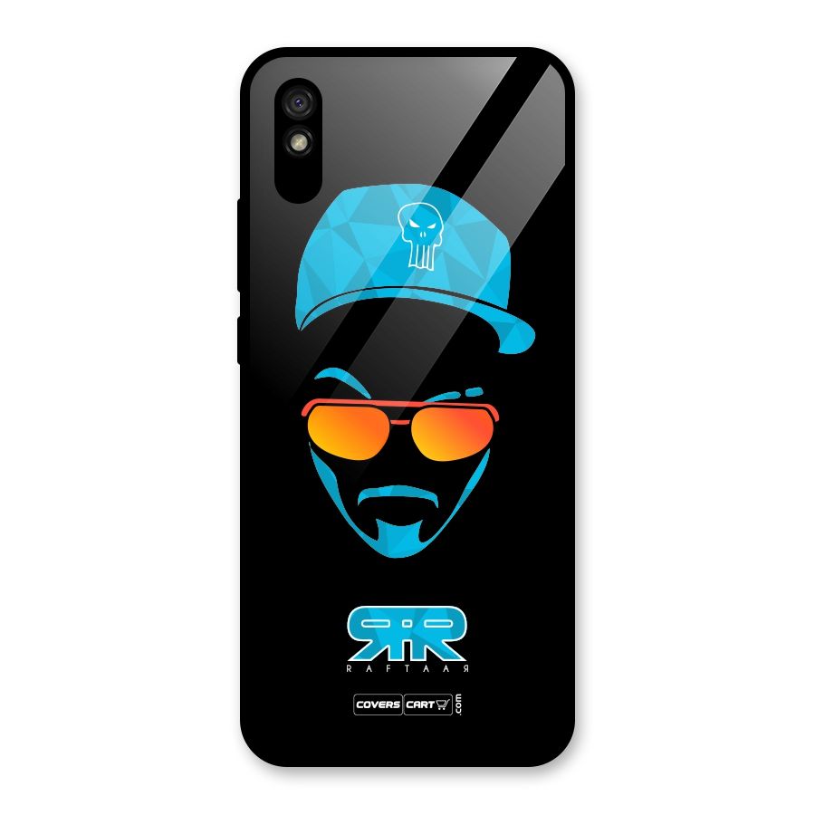 Special Raftaar Edition Blue Glass Back Case for Redmi 9A