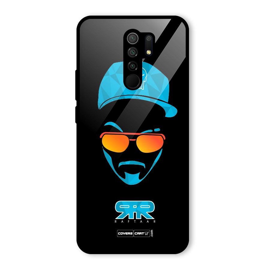 Special Raftaar Edition Blue Glass Back Case for Redmi 9 Prime