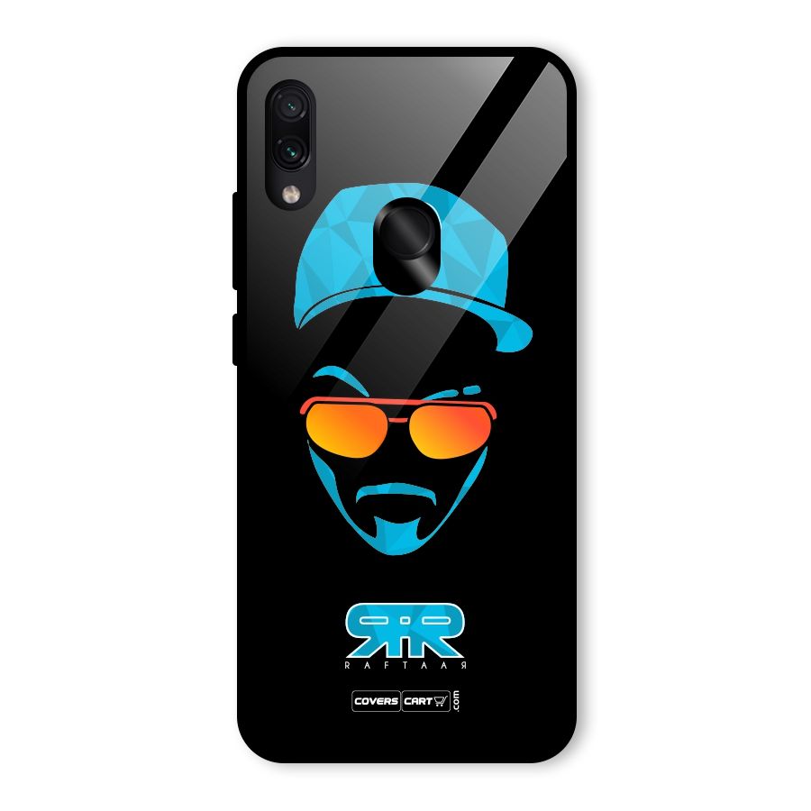 Special Raftaar Edition Blue Glass Back Case for Redmi Note 7 Pro
