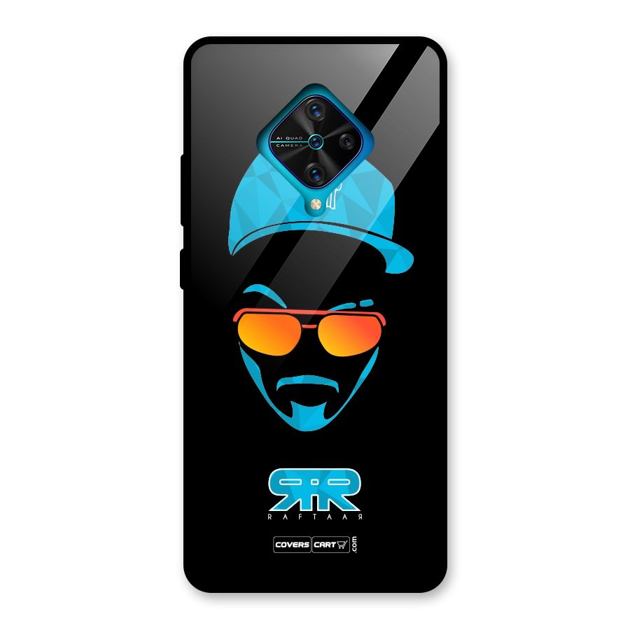 Special Raftaar Edition Blue Glass Back Case for Vivo S1 Pro