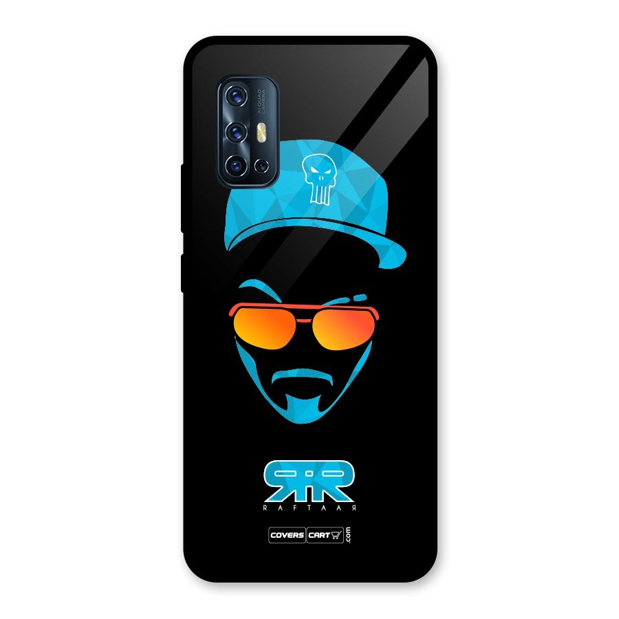 Special Raftaar Edition Blue Glass Back Case for Vivo V17