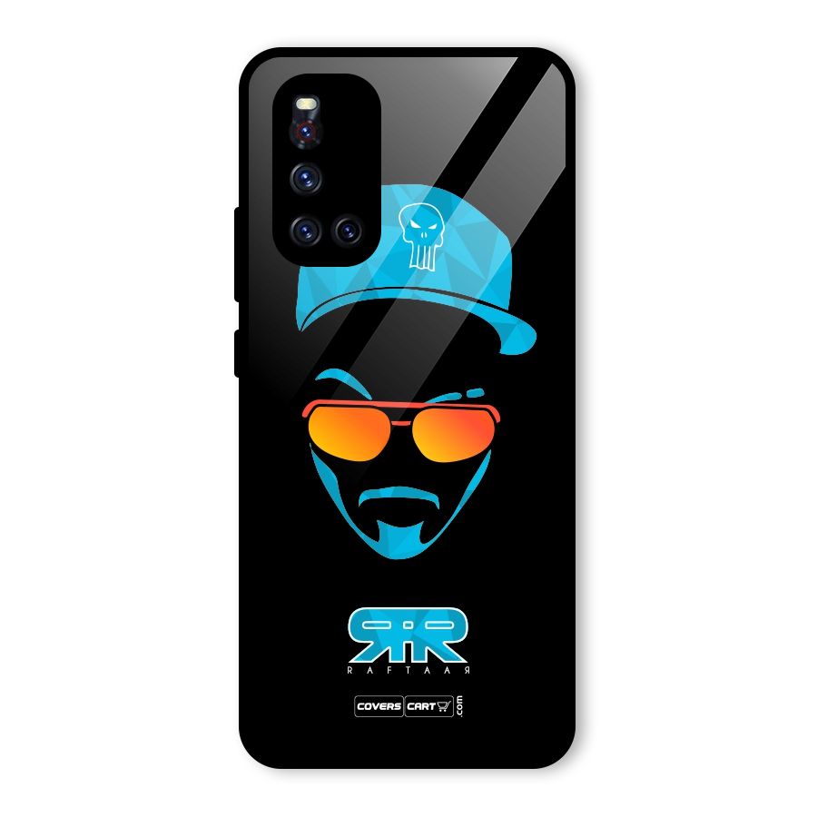Special Raftaar Edition Blue Glass Back Case for Vivo V19