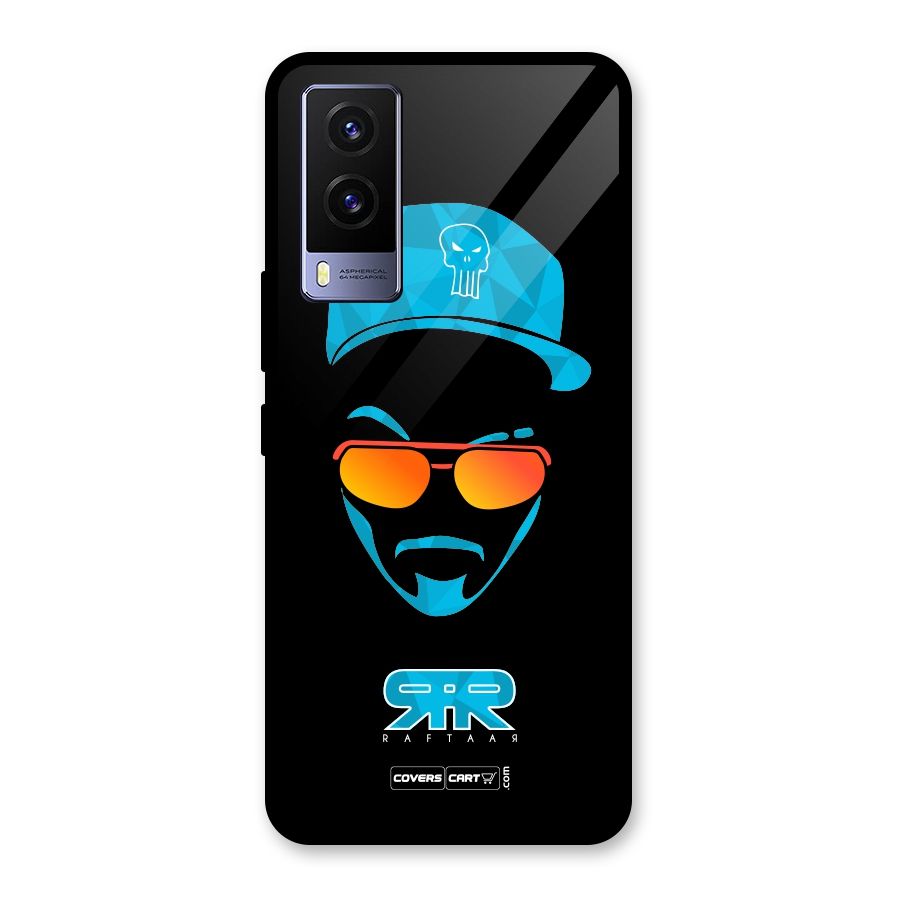 Special Raftaar Edition Blue Glass Back Case for Vivo V21e 5G