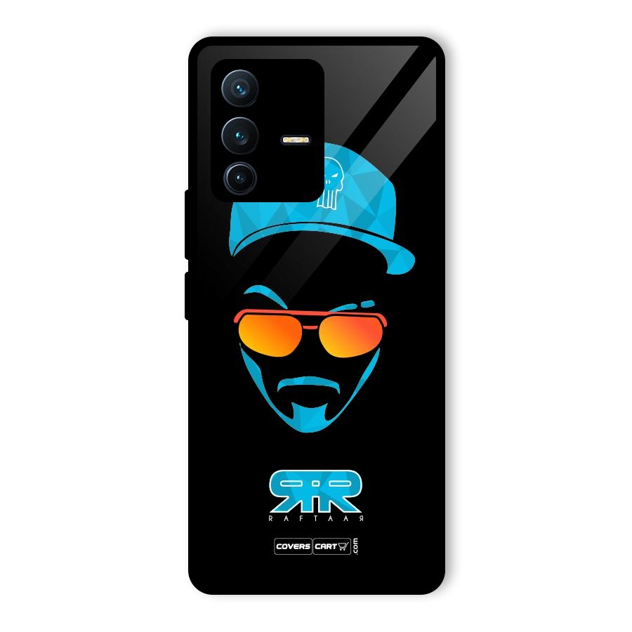 Special Raftaar Edition Blue Glass Back Case for Vivo V23 Pro