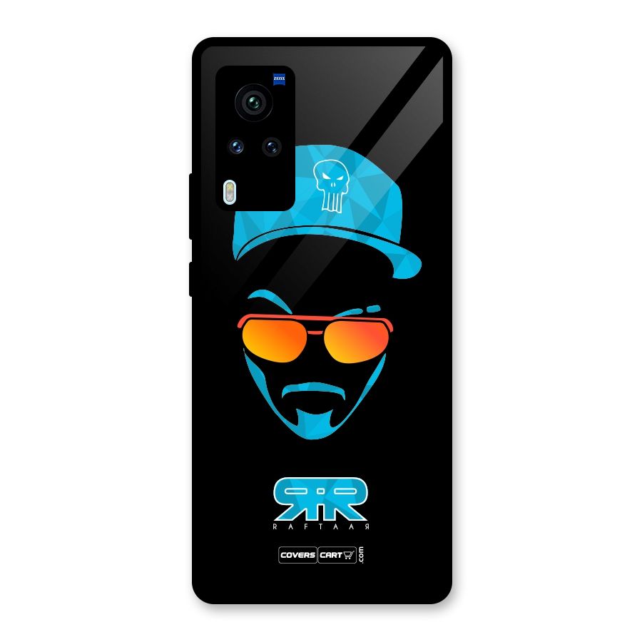 Special Raftaar Edition Blue Glass Back Case for Vivo X60 Pro
