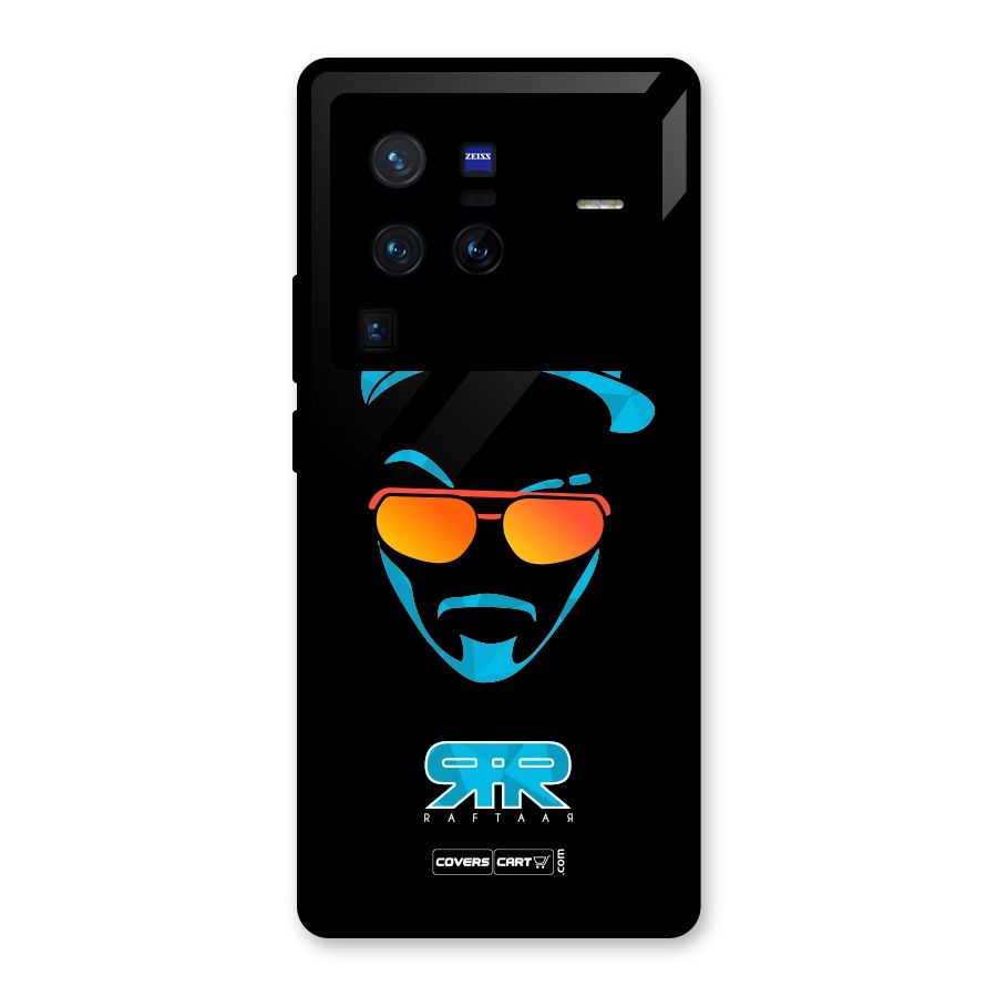 Special Raftaar Edition Blue Glass Back Case for Vivo X80 Pro