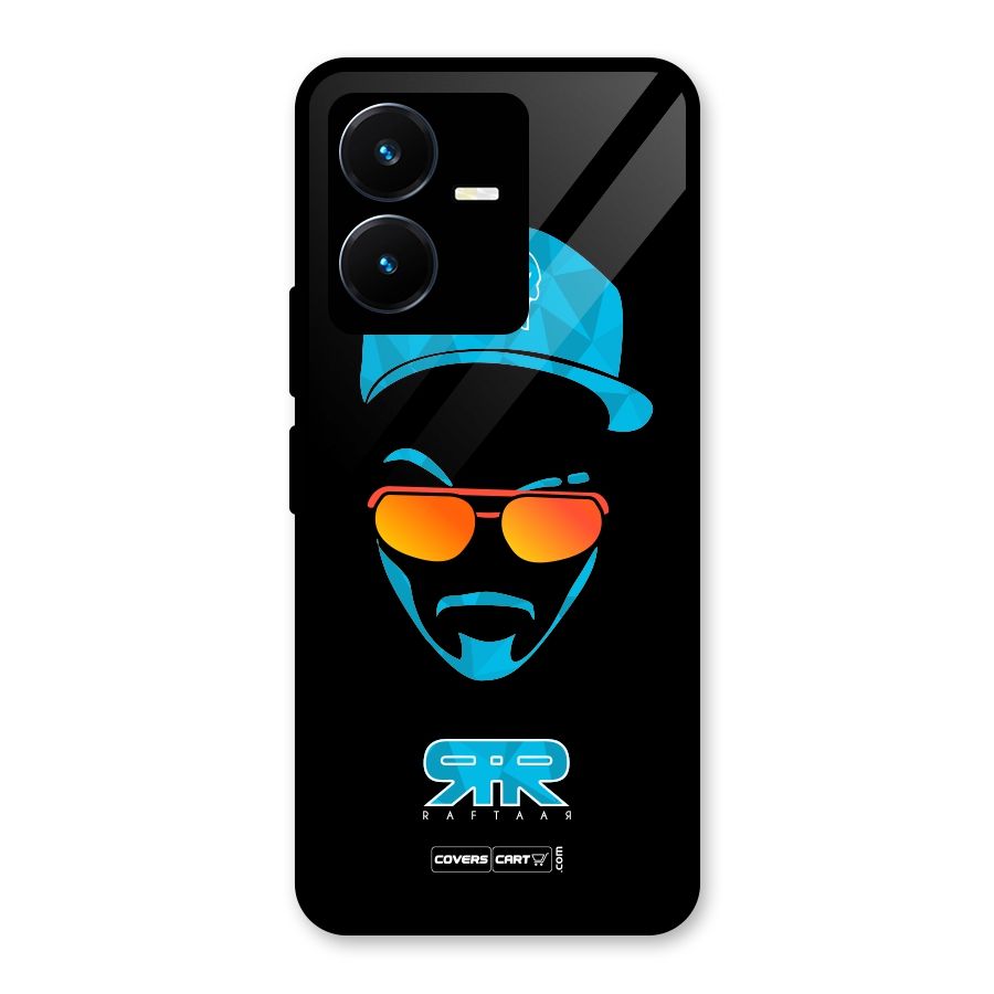 Special Raftaar Edition Blue Glass Back Case for Vivo Y22