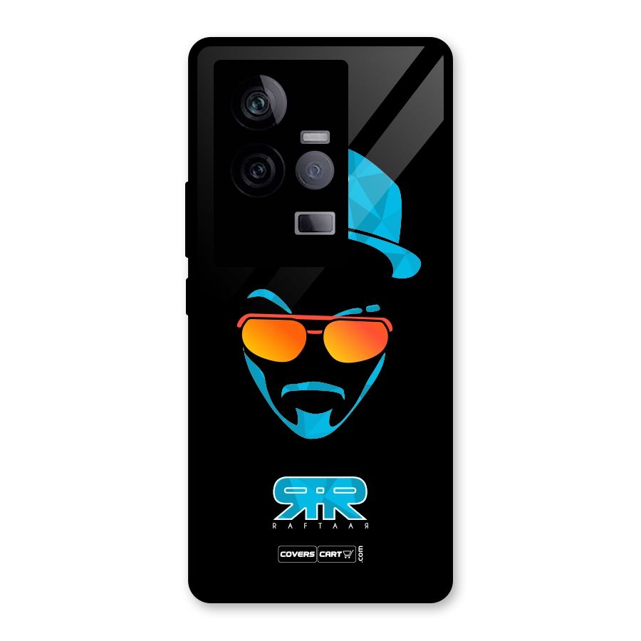 Special Raftaar Edition Blue Glass Back Case for Vivo iQOO 11 5G