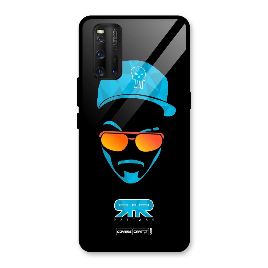 Special Raftaar Edition Blue Glass Back Case for Vivo iQOO 3