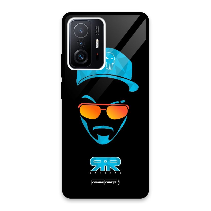 Special Raftaar Edition Blue Glass Back Case for Xiaomi 11T Pro