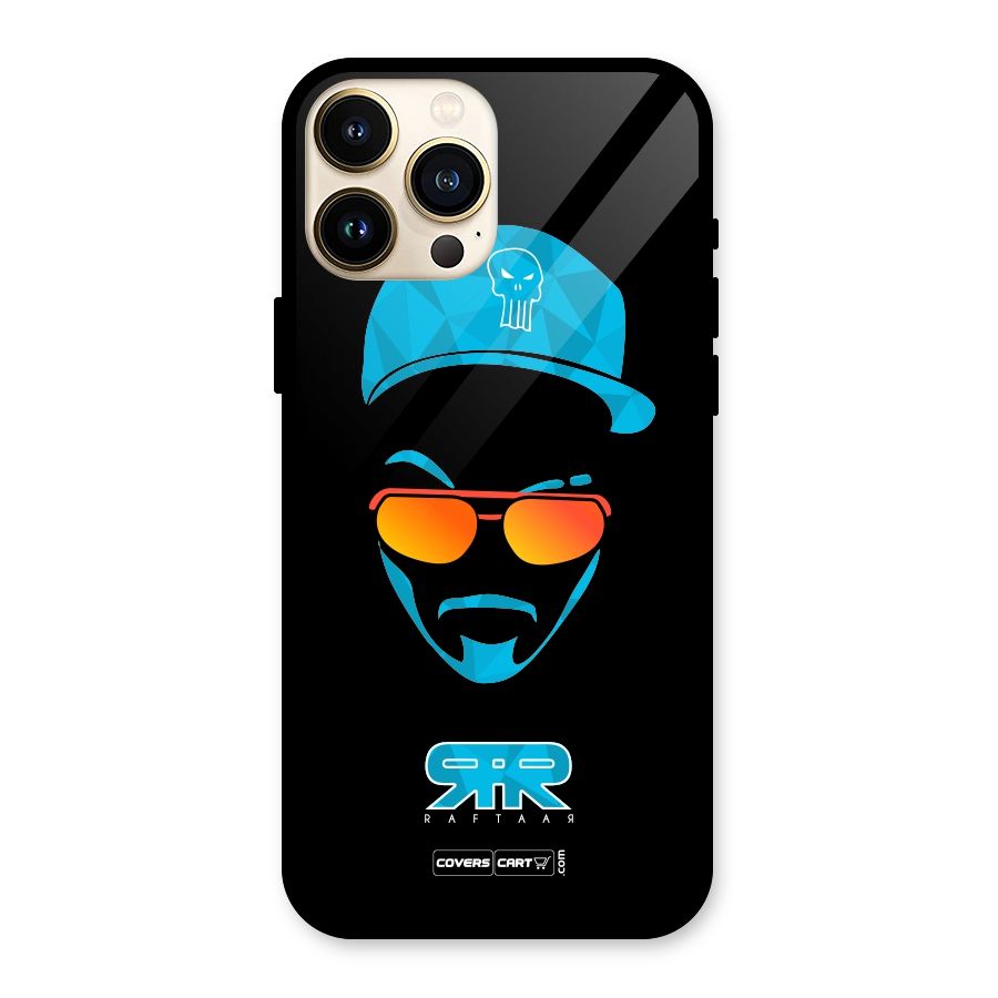 Special Raftaar Edition Blue Glass Back Case for iPhone 13 Pro Max
