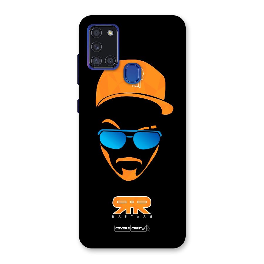 Special Raftaar Edition Orange Back Case for Galaxy A21s