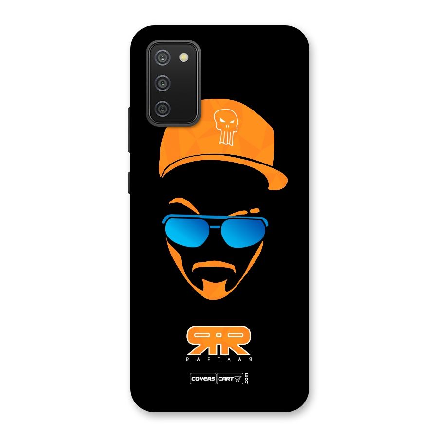 Special Raftaar Edition Orange Back Case for Galaxy M02s