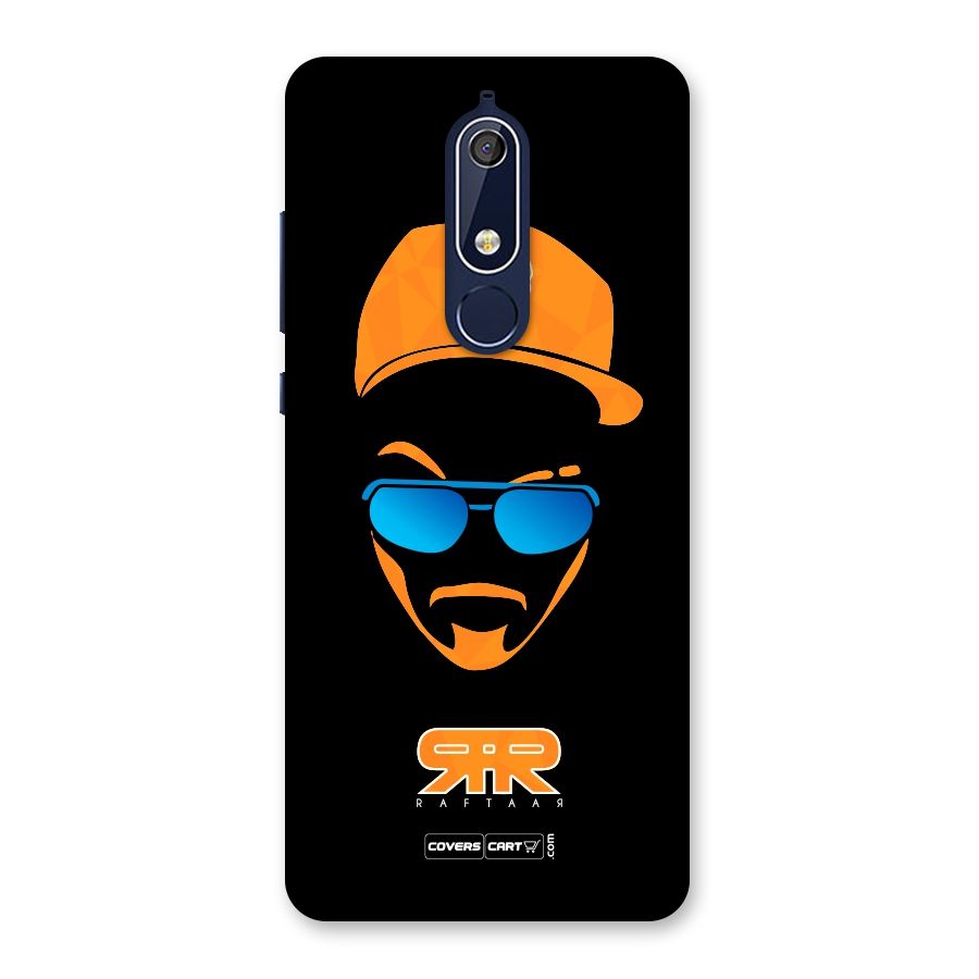 Special Raftaar Edition Orange Back Case for Nokia 5.1