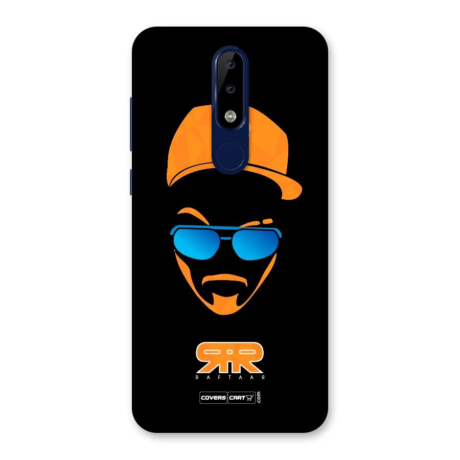 Special Raftaar Edition Orange Back Case for Nokia 5.1 Plus