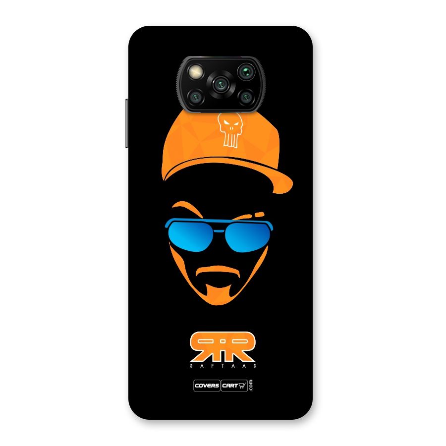 Special Raftaar Edition Orange Back Case for Poco X3