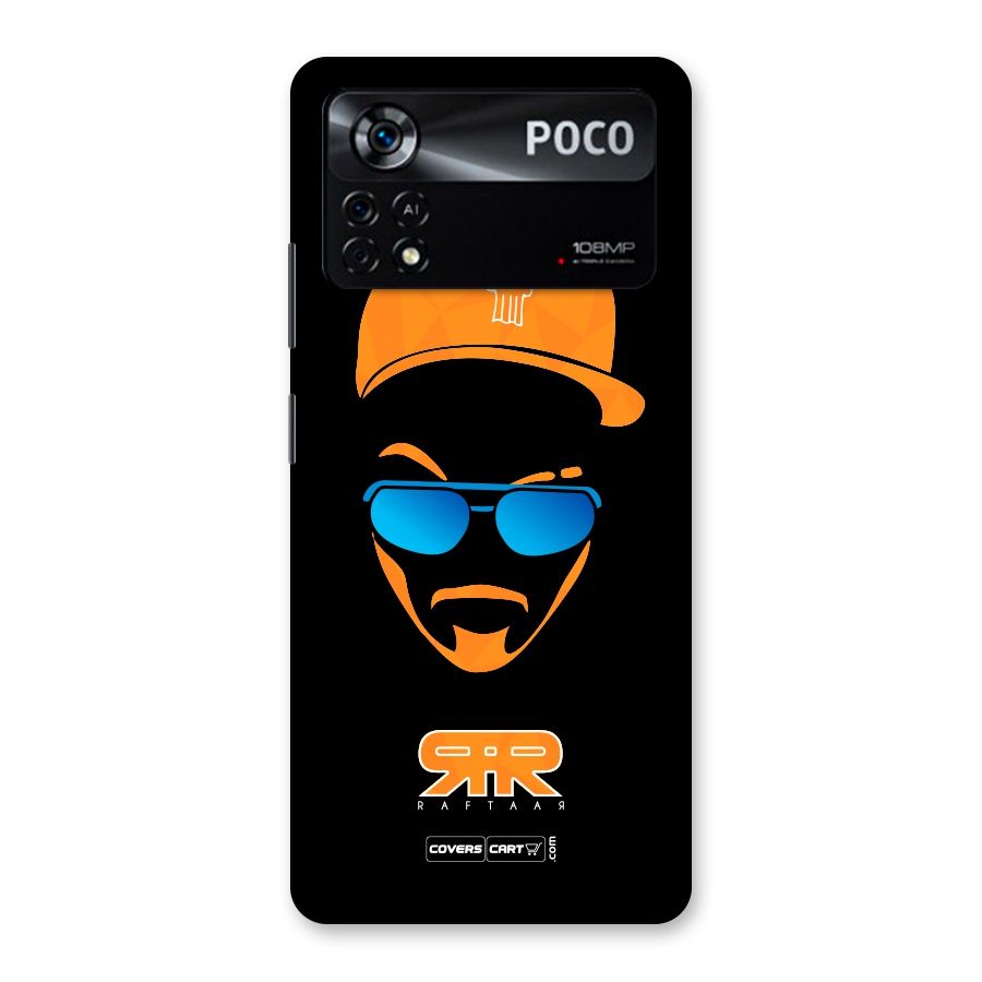 Special Raftaar Edition Orange Back Case for Poco X4 Pro 5G