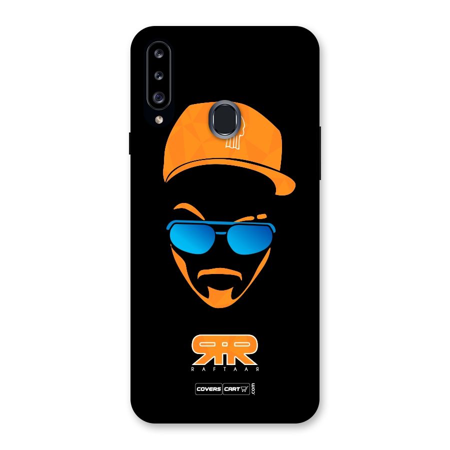 Special Raftaar Edition Orange Back Case for Samsung Galaxy A20s