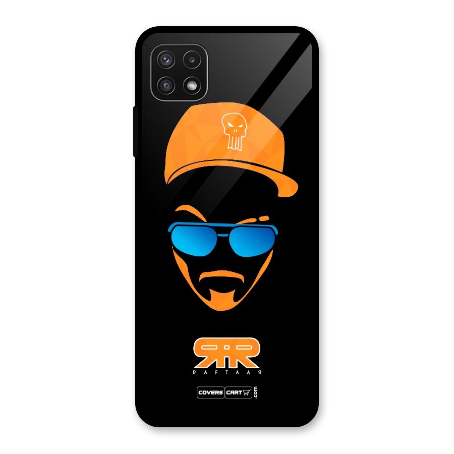 Special Raftaar Edition Orange Glass Back Case for Galaxy A22 5G