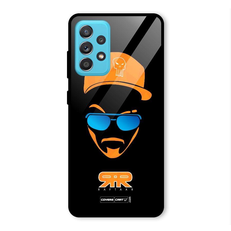 Special Raftaar Edition Orange Glass Back Case for Galaxy A52s 5G