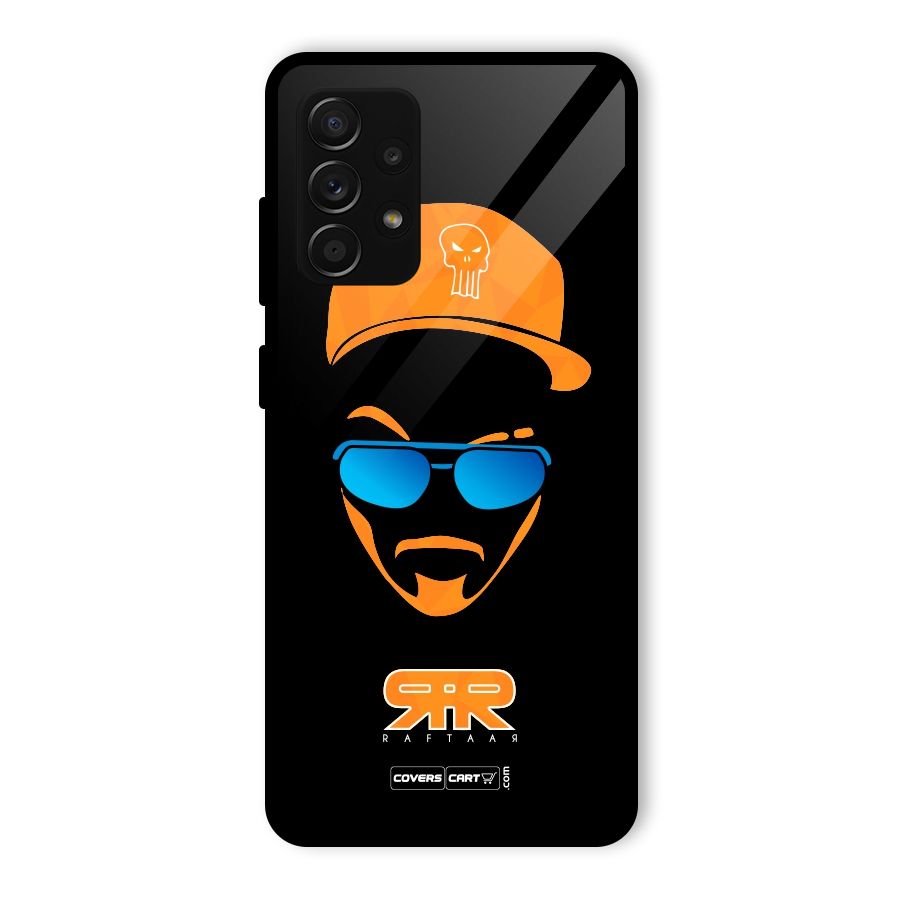 Special Raftaar Edition Orange Glass Back Case for Galaxy A53 5G