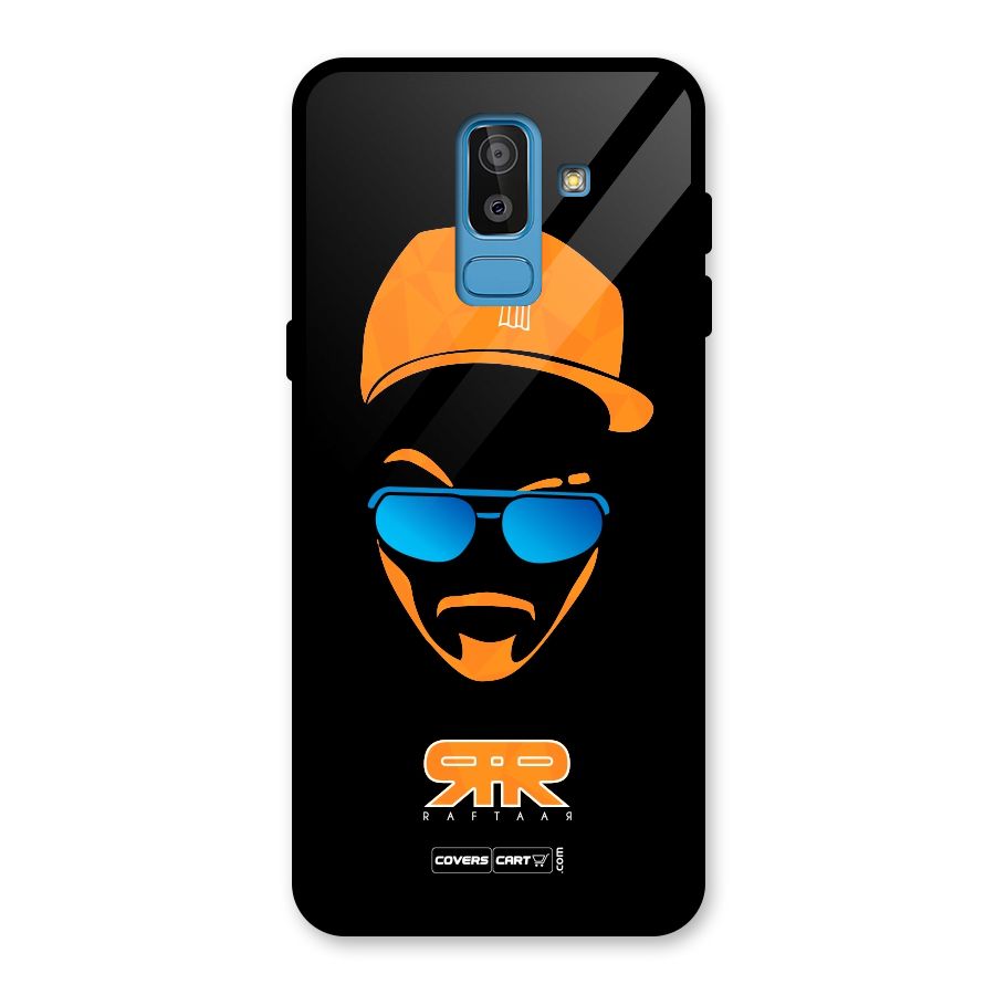 Special Raftaar Edition Orange Glass Back Case for Galaxy J8