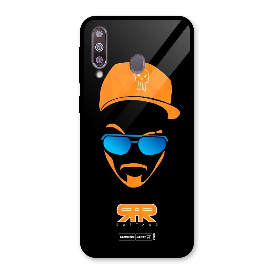 Special Raftaar Edition Orange Glass Back Case for Galaxy M30