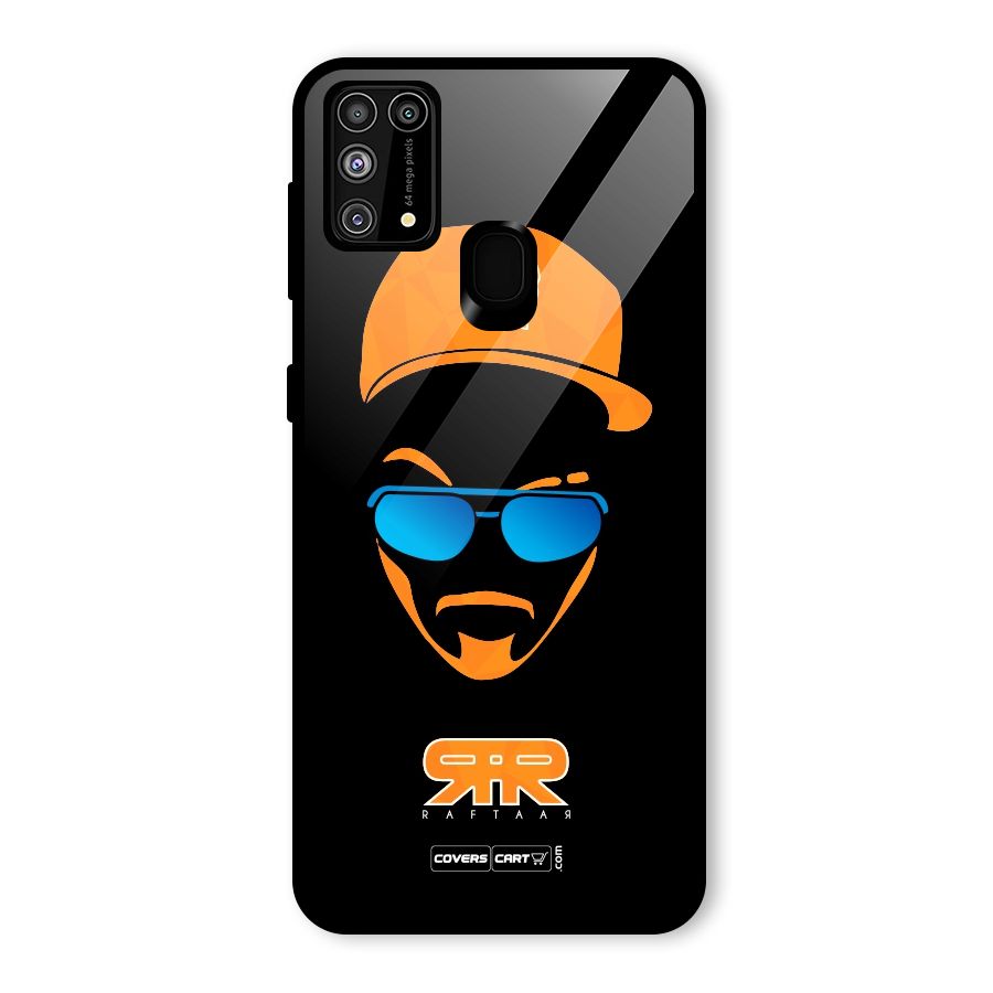 Special Raftaar Edition Orange Glass Back Case for Galaxy M31