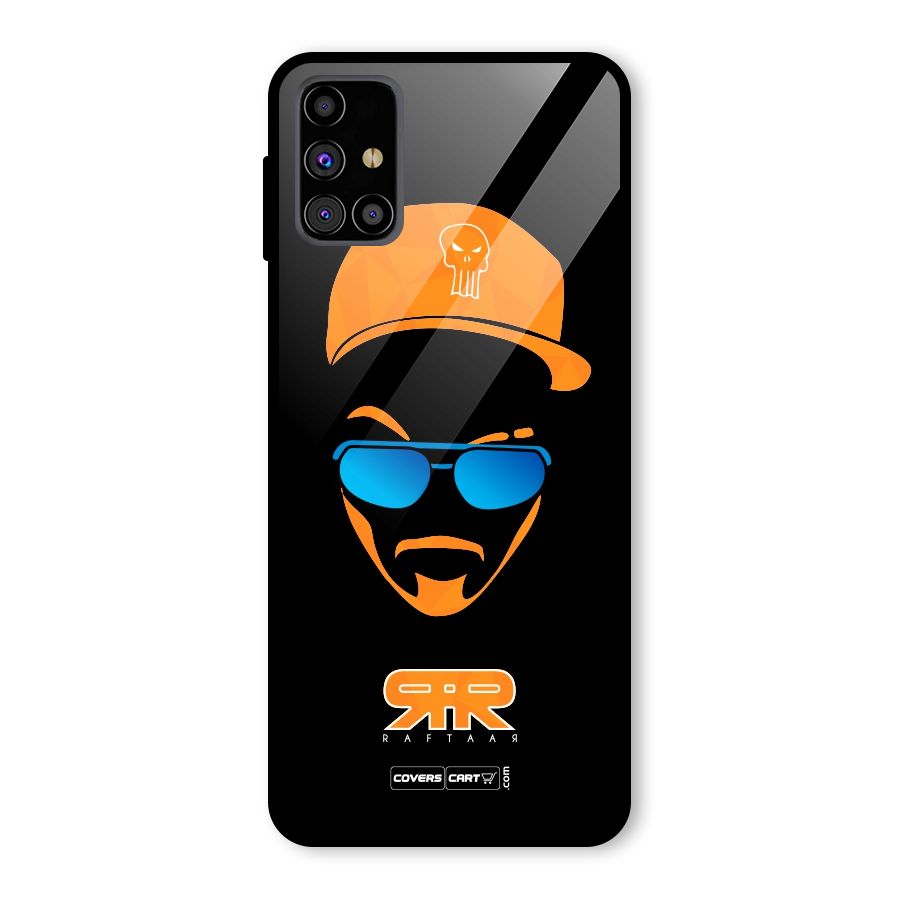 Special Raftaar Edition Orange Glass Back Case for Galaxy M31s