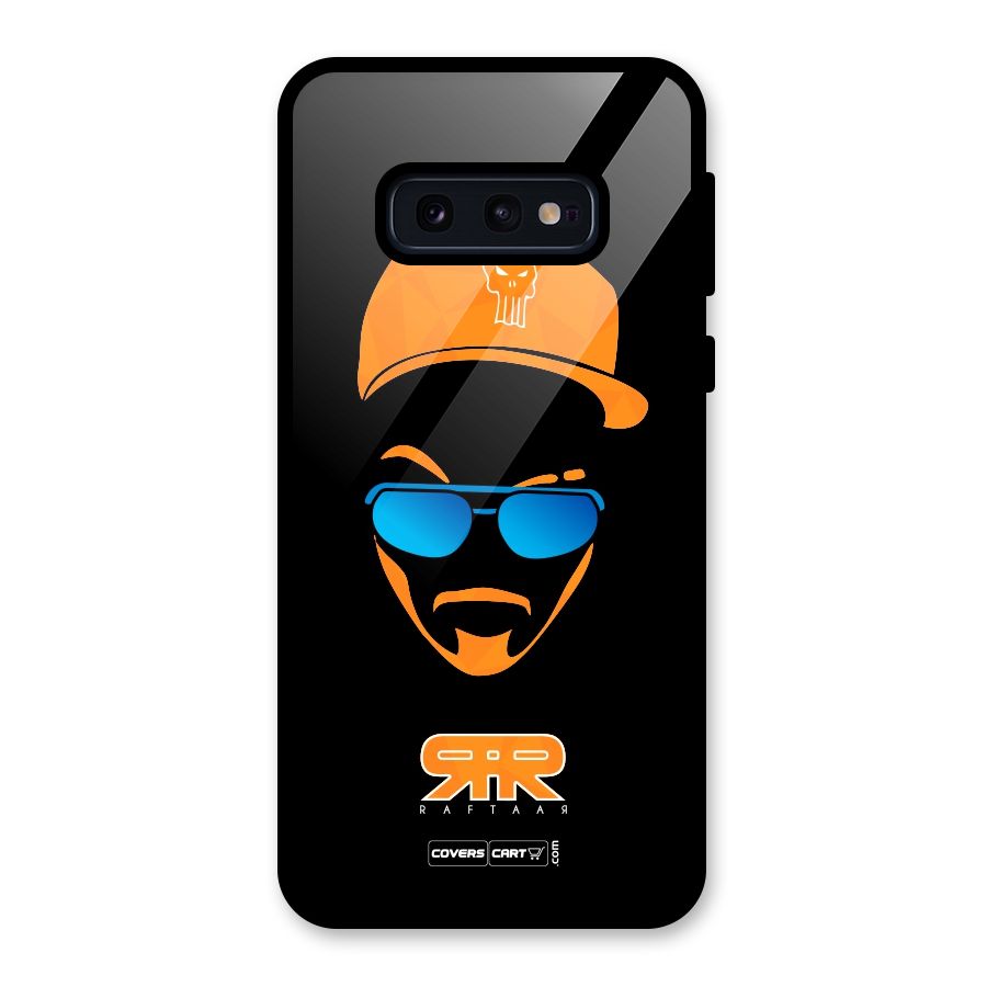 Special Raftaar Edition Orange Glass Back Case for Galaxy S10e