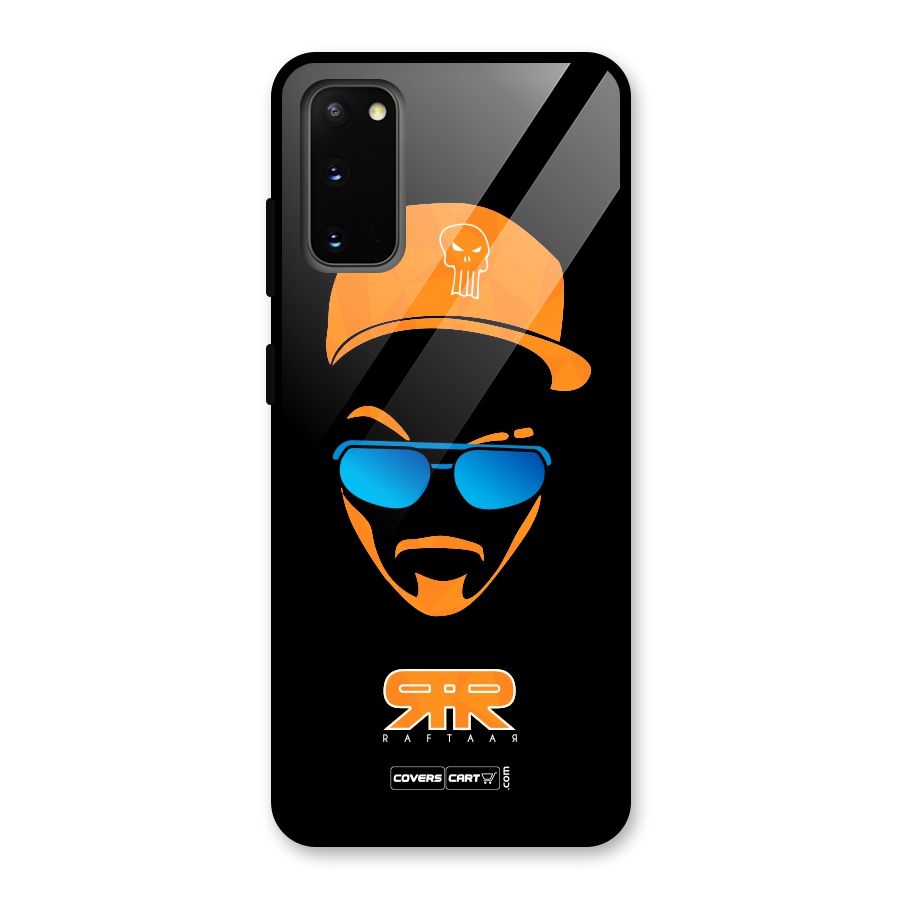 Special Raftaar Edition Orange Glass Back Case for Galaxy S20