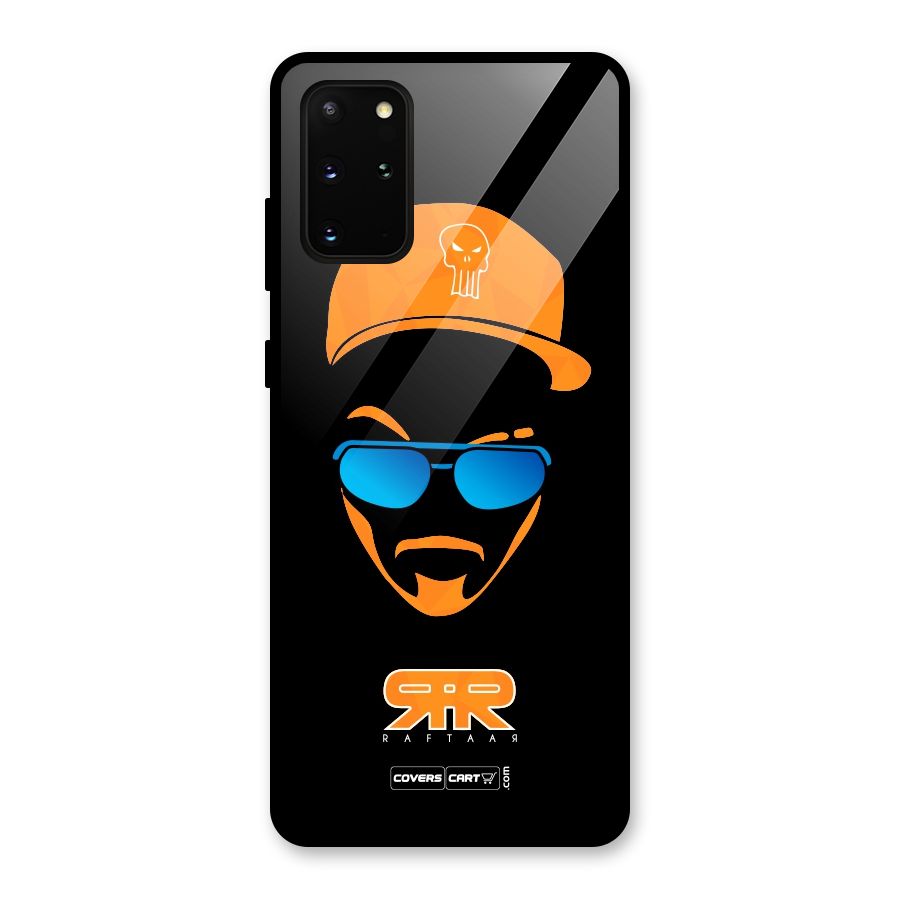 Special Raftaar Edition Orange Glass Back Case for Galaxy S20 Plus