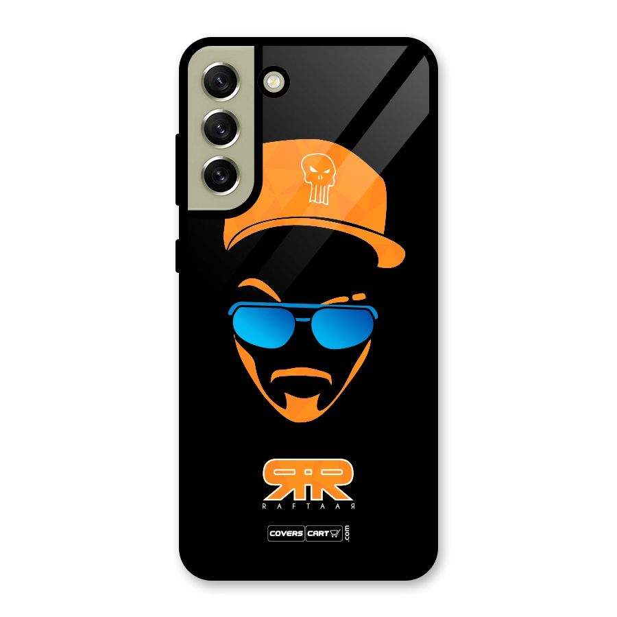Special Raftaar Edition Orange Glass Back Case for Galaxy S21 FE 5G