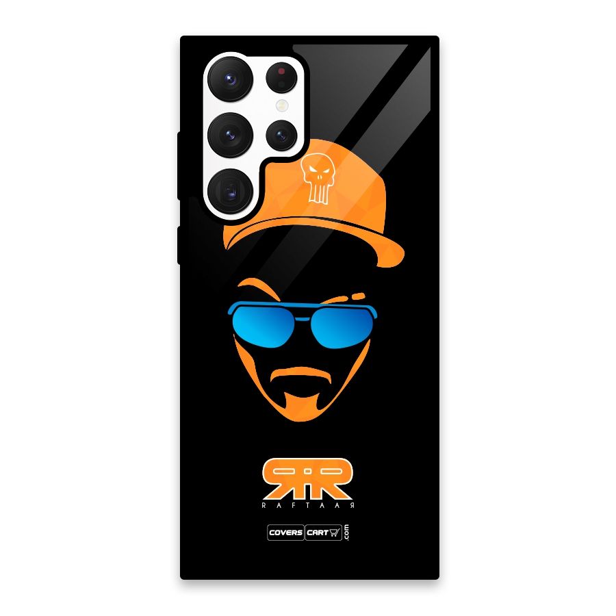 Special Raftaar Edition Orange Glass Back Case for Galaxy S22 Ultra 5G