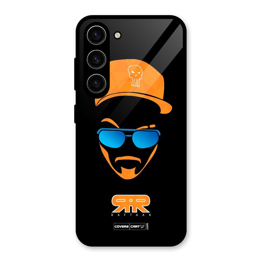 Special Raftaar Edition Orange Glass Back Case for Galaxy S23