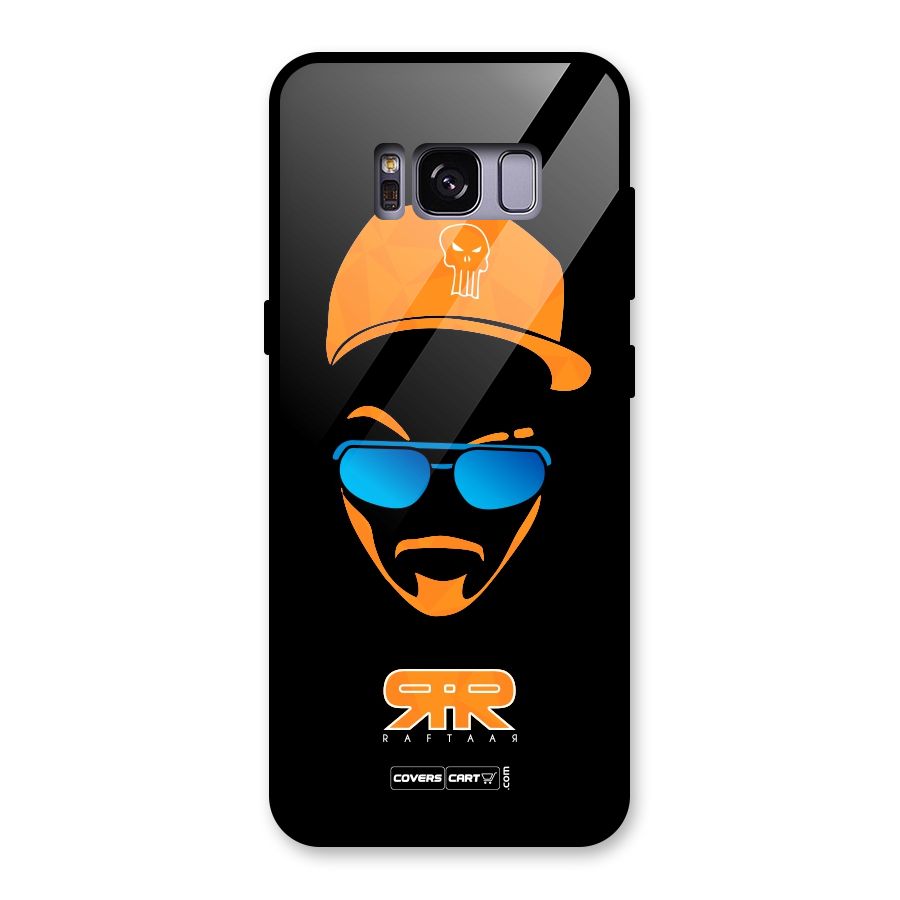 Special Raftaar Edition Orange Glass Back Case for Galaxy S8