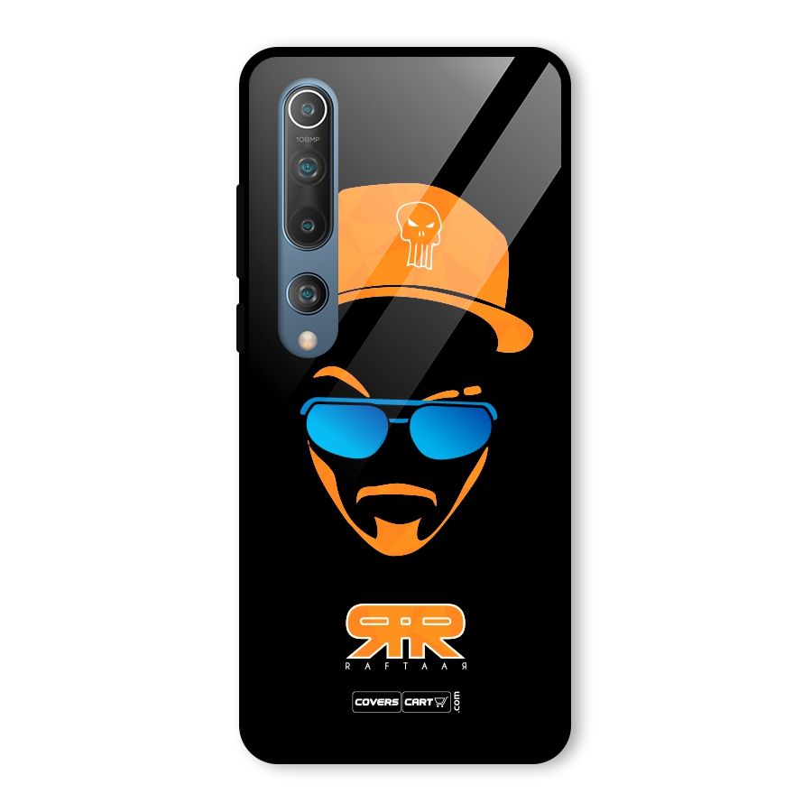 Special Raftaar Edition Orange Glass Back Case for Mi 10