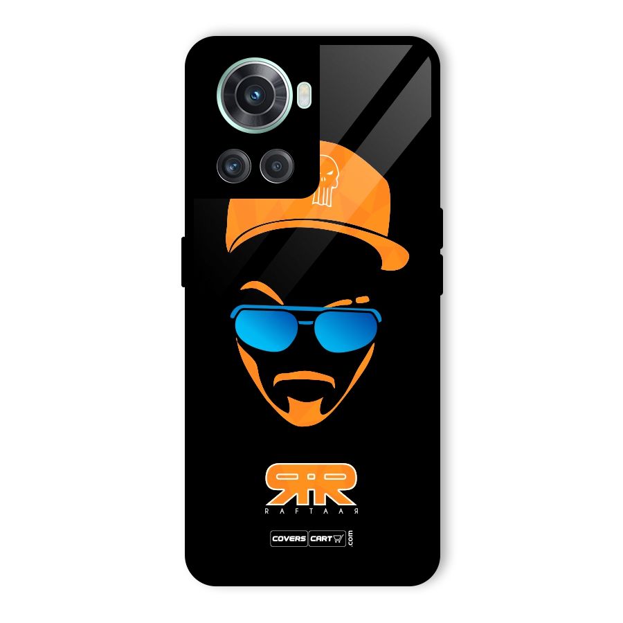 Special Raftaar Edition Orange Glass Back Case for OnePlus 10R