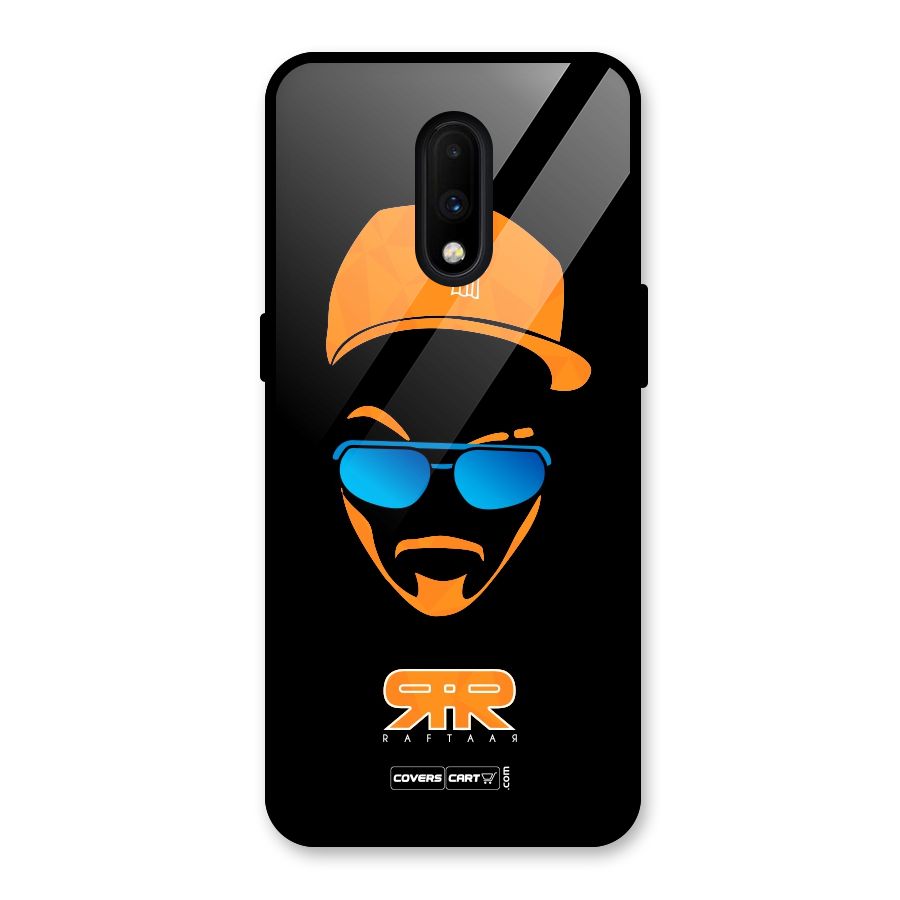 Special Raftaar Edition Orange Glass Back Case for OnePlus 7