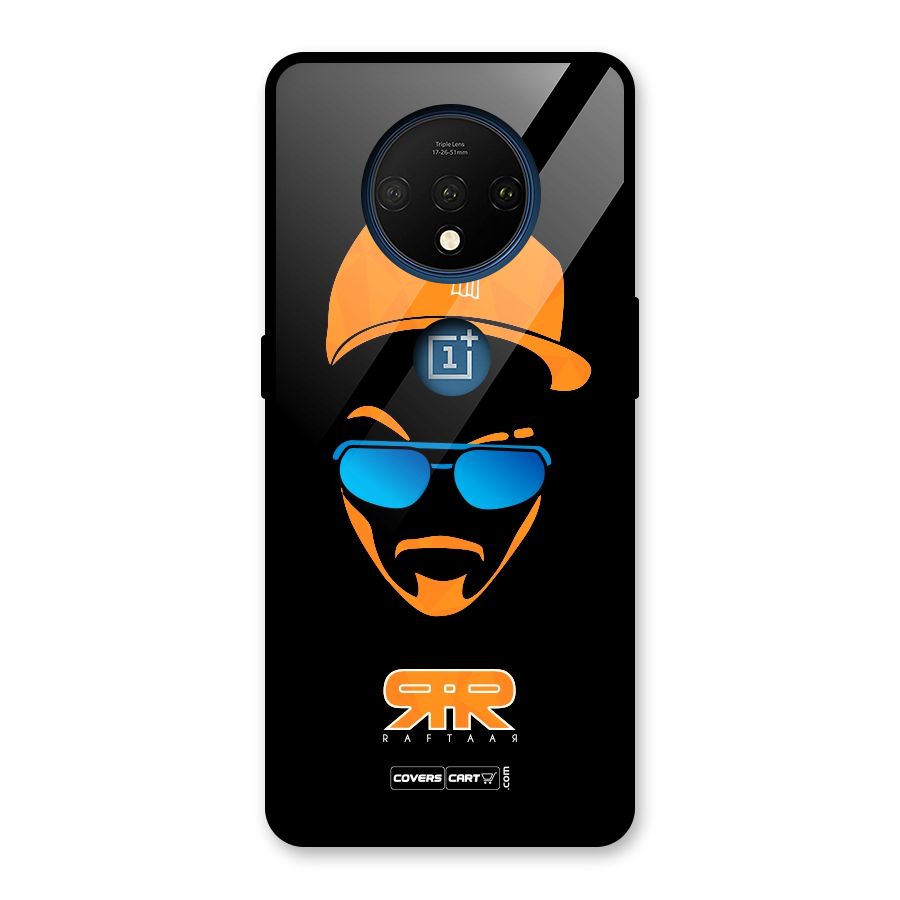 Special Raftaar Edition Orange Glass Back Case for OnePlus 7T