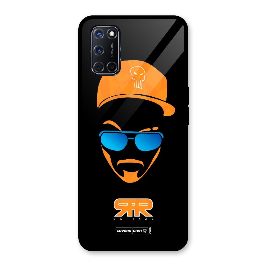 Special Raftaar Edition Orange Glass Back Case for Oppo A52