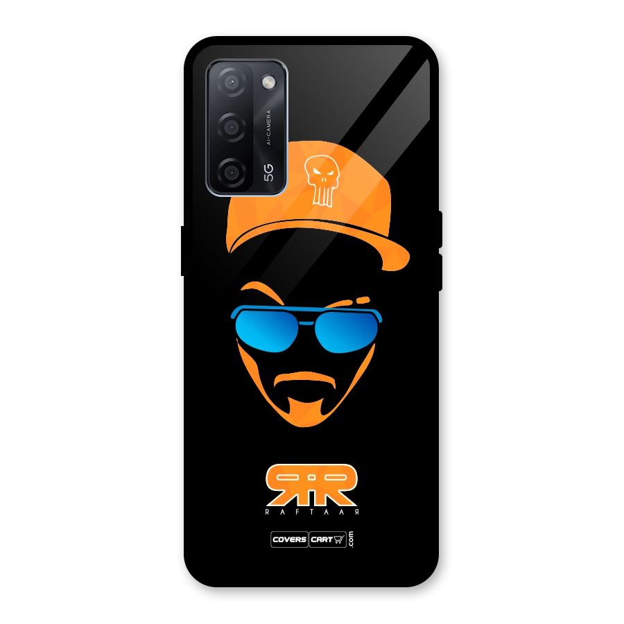 Special Raftaar Edition Orange Glass Back Case for Oppo A53s 5G