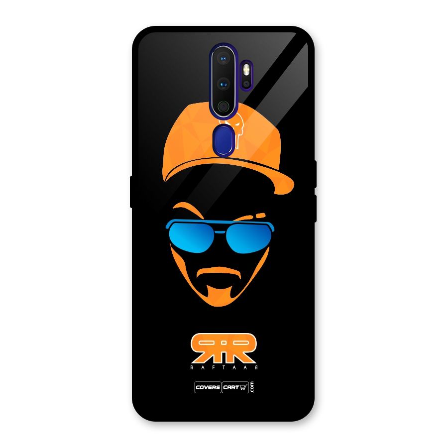 Special Raftaar Edition Orange Glass Back Case for Oppo A9 (2020)