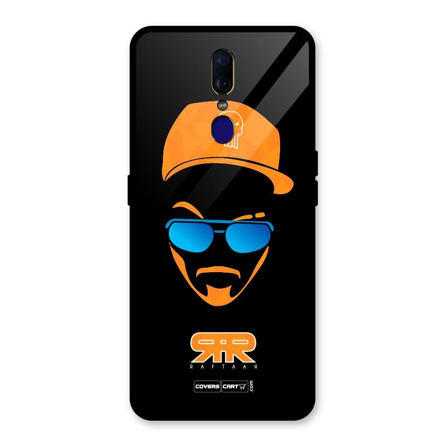 Special Raftaar Edition Orange Glass Back Case for Oppo F11