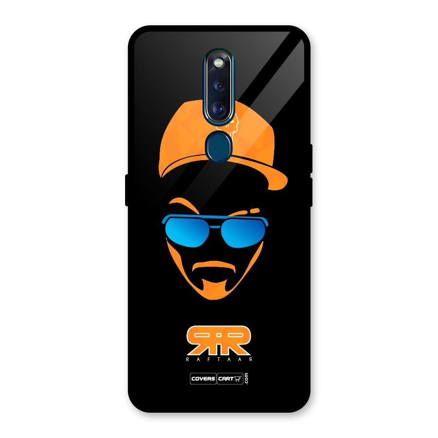 Special Raftaar Edition Orange Glass Back Case for Oppo F11 Pro
