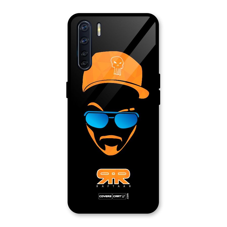 Special Raftaar Edition Orange Glass Back Case for Oppo F15