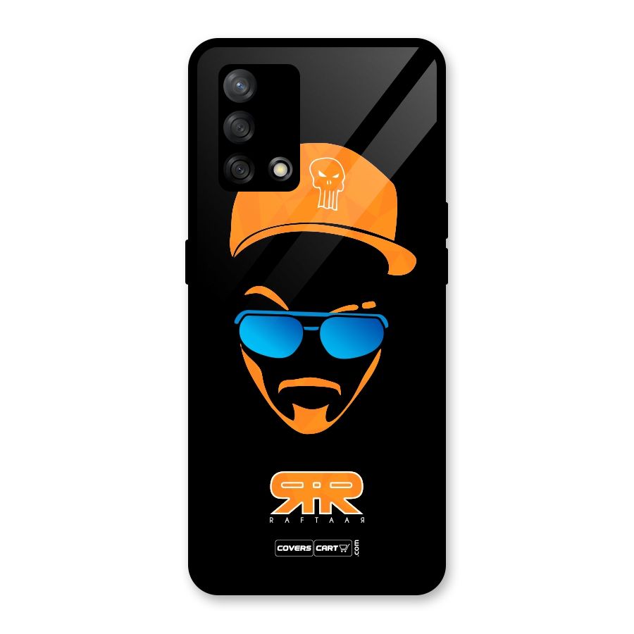Special Raftaar Edition Orange Glass Back Case for Oppo F19