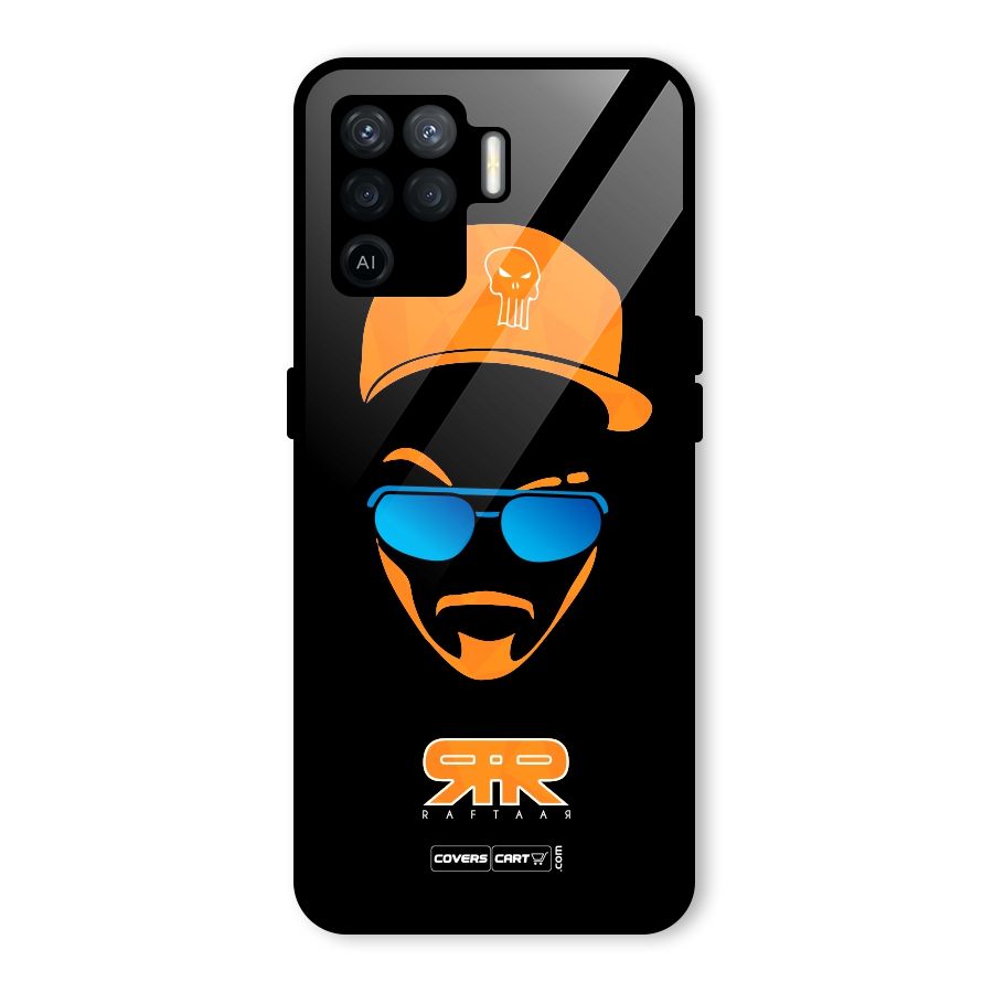 Special Raftaar Edition Orange Glass Back Case for Oppo F19 Pro