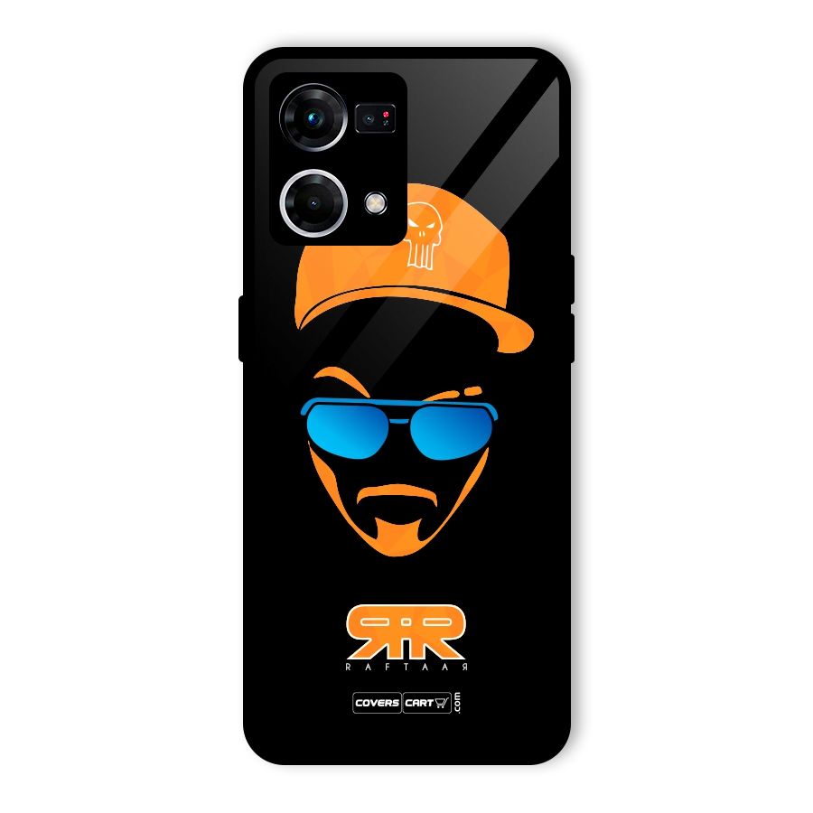Special Raftaar Edition Orange Glass Back Case for Oppo F21 Pro 5G
