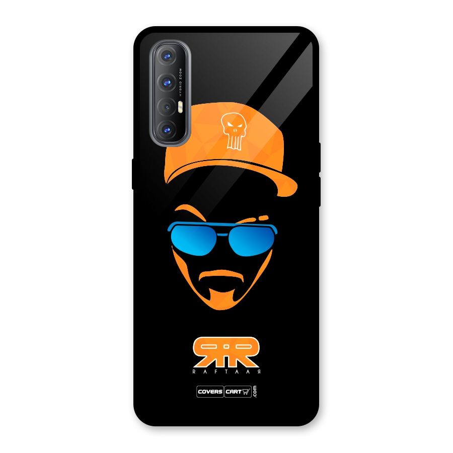 Special Raftaar Edition Orange Glass Back Case for Oppo Reno3 Pro